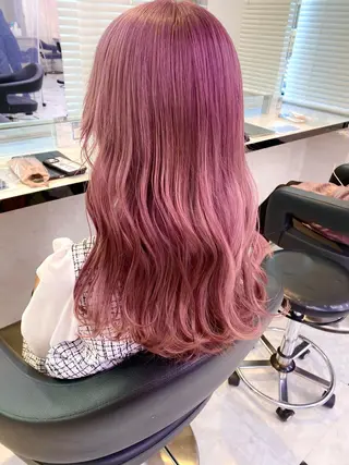 ロング カラー ヘアアレンジ ダブルカラー 韓国ヘアKYONのヘアスタイル