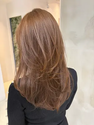 ロング 海野翔吾🇨🇳 ワンホンレイヤーのヘアスタイル