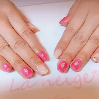 ネイル La neige* yuki 🥯🍑のネイルデザイン