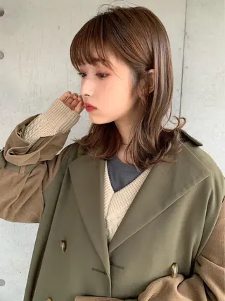 ミディアム カラー 🌼原宿JUICE／ official🌼のヘアスタイル