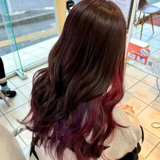 ロング カラー ブリーチ/ヘアセット 【𝙍𝙞𝙣𝙤】のヘアスタイル