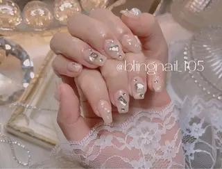 ネイル 23時まで❤︎韓国、 ワンホンネイルのネイルデザイン