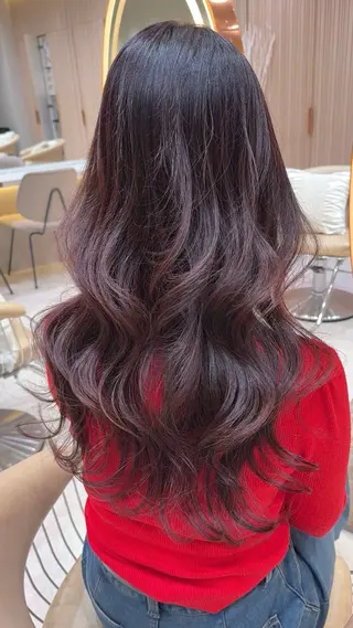 セミロング カラー レイヤー❣️縮毛矯正 川村利幸のヘアスタイル