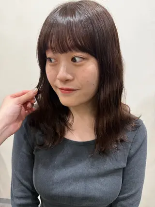 ミディアム パーマ 韓国風パーマ/ヘア セット/店長みづきのヘアスタイル