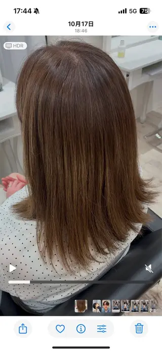 ミディアム カラー LINO　hair所属・Lino hair YOKOのヘアスタイル