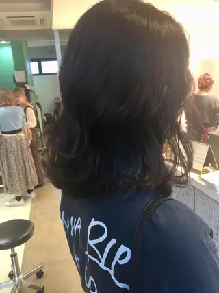 ミディアム 所渉/韓国レイヤー /ウルフカットのヘアスタイル