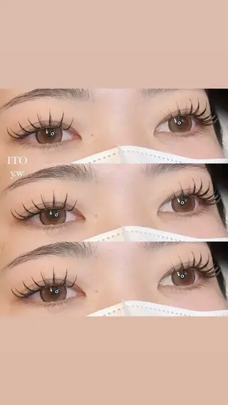 マツエク・マツパ ITO  渡邉柚花 /束感/眉毛のマツエク・マツパデザイン