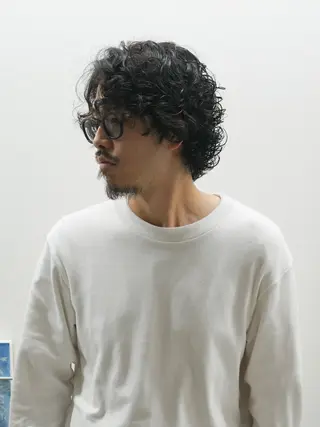 セミロング メンズカット 鈴木ルナのヘアスタイル