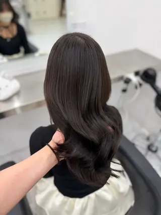 カラー 透ける透明感カラー 🤍anju🎀のヘアスタイル