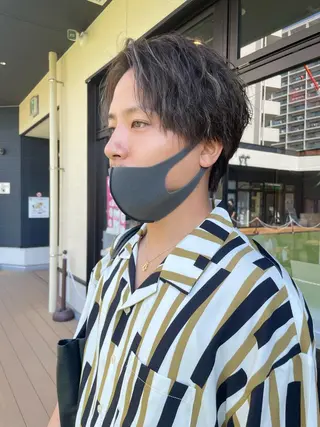 ショート カラー メンズ メンズヘア特化 崎田 成人のヘアスタイル