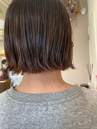 ショート ボブ/インナーカラー /眉毛/Miyuのヘアスタイル