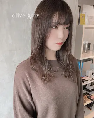 セミロング カラー ヘアアレンジ stylist/蛯谷 珠里のヘアスタイル