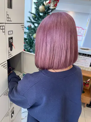 ミディアム カラー 吉田 真尋のヘアスタイル