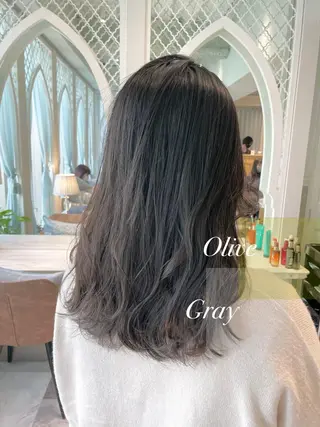 セミロング カラー 美髪/カラー 美容院🌈渡辺隼也のヘアスタイル