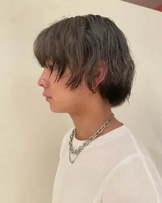 カラー メンズ ダダキュービッグ 渡辺 ミウのヘアスタイル