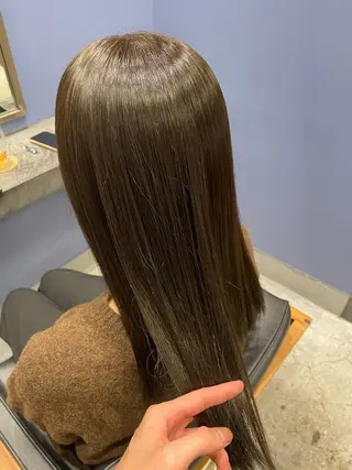 ロング カラー 🌿長尾俊汰🌿 透明感カラーのヘアスタイル
