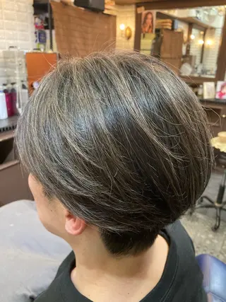 ショート カラー メンズ ルピナス中田店長 山口大地のヘアスタイル