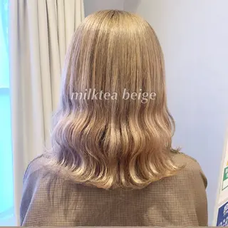 セミロング カラー ヘアアレンジ 代表🎀 ふわモテ愛 され髪🩷yumiのヘアスタイル