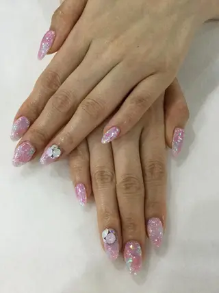 ネイル 💎🐰 saki. m 🐰💎のネイルデザイン