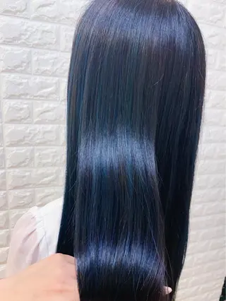 ロング カラー 福森 みずきのヘアスタイル