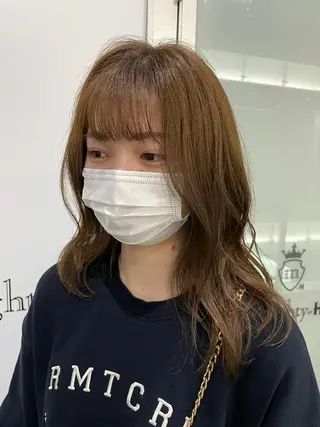 ミディアム 栄　mighty by H所属・不破一輝/栄/矢場町 ボブ/レイヤー/艶髪のヘアスタイル