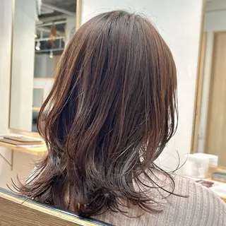 ミディアム カラー 韓国ボブ/レイヤー/ ハイトーン/まなみのヘアスタイル