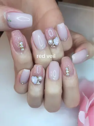 ミディアム ネイル 長さ出し専門 nynaのネイルデザイン