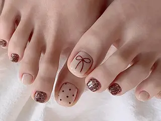 ネイル ki🍒🍒 ki ツルツルネイルのネイルデザイン