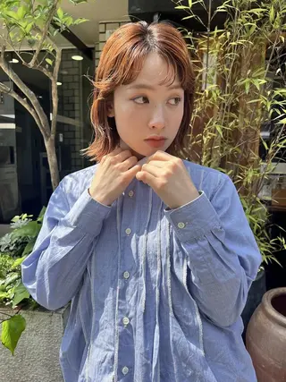 ショート nelke/レイヤー 立川/ブリーチのヘアスタイル