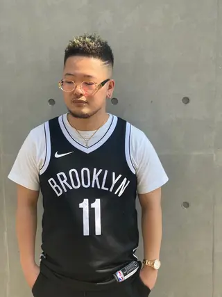 ショート カラー パーマ ヘアアレンジ メンズ キッズ ネイル マツエク・マツパ 中元 淳のヘアスタイル