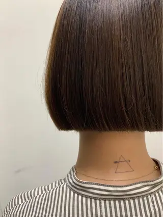 ショート THE./ブリーチ 透感カラー/髪質改善のヘアスタイル