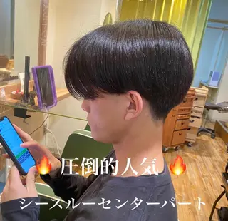 ミディアム メンズ 【明大前フェード/ メンズパーマ/岳】のヘアスタイル