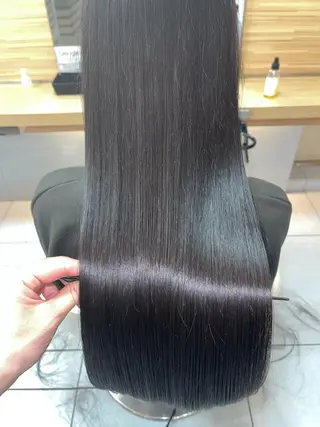 ロング パーマ 髪質改善/縮毛矯正 /ブリーチ矯正/岡部のヘアスタイル