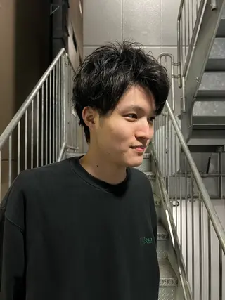 ショート パーマ メンズ GO TODAY SHAiRE SALON Arc店所属・🉐メンズヘア特化 men's/ケンイチのヘアスタイル