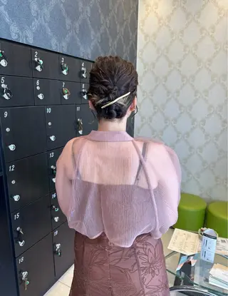 ヘアアレンジ 大口 楓のヘアスタイル