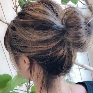 ミディアム ヘアアレンジ 小濱 秀人のヘアスタイル