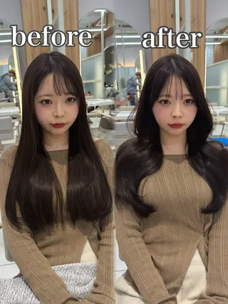 ロング 顔周り/艶感カラー /レイヤー/TAKUのヘアスタイル