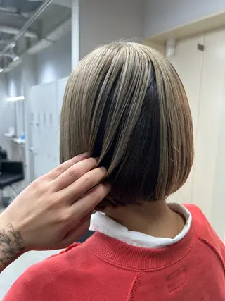 カラー GiseL さあや博多ハイトーンのヘアスタイル