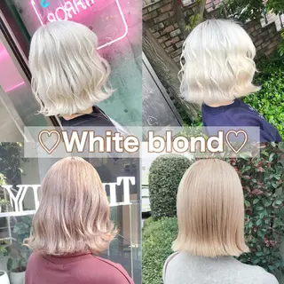 ミディアム 💛ムラ修正ブリーチ 💛YUUのヘアスタイル