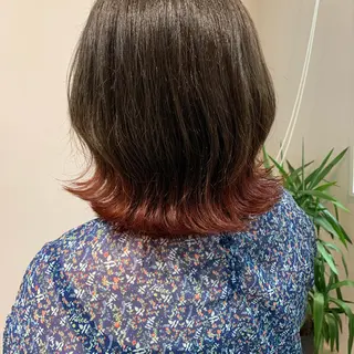 ミディアム カラー "小顔カット" Fuko.のヘアスタイル