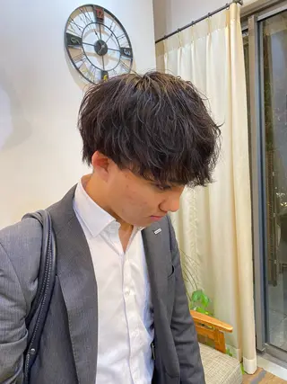 メンズ Belle銀座並木通り店所属・井手草一朗/ パーマ/ハイライト◎のヘアスタイル