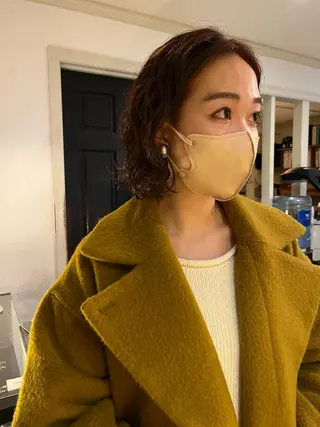 ショート カラー パーマ NOUN所属・eri kinjoのヘアスタイル