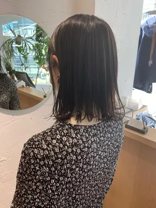 ミディアム カラー IVORY.所属・🟩白髪ぼかし/ボブ /ショートヘア/大司のヘアスタイル