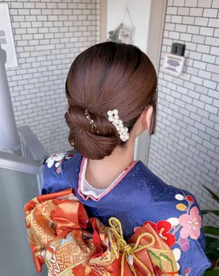 ロング ヘアアレンジ 参列♡デートゆるふわ ヘアメイク🎀みゆうのヘアスタイル