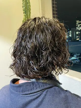 ミディアム パーマ Toiro 横浜所属・🎀レイヤー/パーマ カラー/ai🎀のヘアスタイル