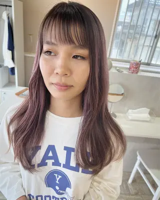 ロング カラー テトネ タカシのヘアスタイル