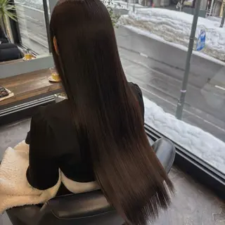 ロング ユイカ🐮暖色カラー / 髪質改善のヘアスタイル