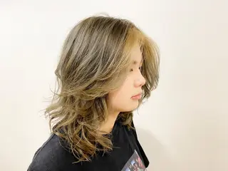 ミディアム カラー ヘアアレンジ FLOW aoyama所属・✨レディース✨ 今だけカット￥０大石のヘアスタイル