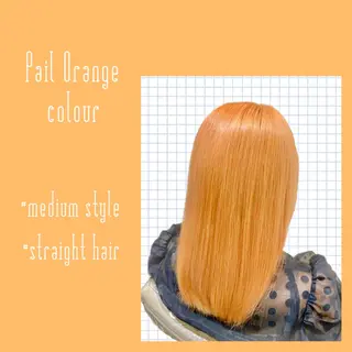 ミディアム カラー 樋笠 知佳のヘアスタイル