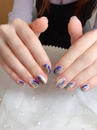 ネイル ネイルサロンAiri 長さ出し·シンプルのネイルデザイン